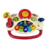 LEAN TOYS 3-in-1 interaktyvus vežimėlis kūdikiams su vairu, garsais, melodijomis ir gyvūnėliais