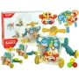 LEAN TOYS 4in1 Pushchair Learning Table Scooter Bike For Baby Blue