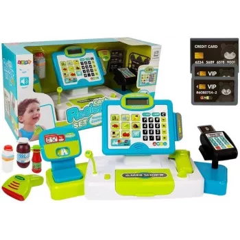 LEAN TOYS 7548 Kasos aparatas su 15.6 col. jutikliniu ekranu, svarstyklėmis, kortelių skaitytuvu, 58 mm terminiu spausdintuvu ir Android 7.1