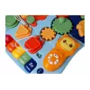 LEAN TOYS 7589 interaktyvus stumdomas vaikštynė su staleliu, 2-in-1 kūdikio aktyvumo vaikštynė su šviesomis, garsais ir mokomuoju skydeliu