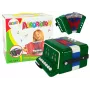 LEAN TOYS Akordeonas jaunajam muzikantui žalias – 12 mygtukų akustinis žaislinis akordeonas su reguliuojamu peties diržu, nuo 3 metų