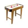 LEAN TOYS oro ritulio ir futbolo stalo žaidimas 2-in-1, su elektriniu pūstuvu, MDF, juoda