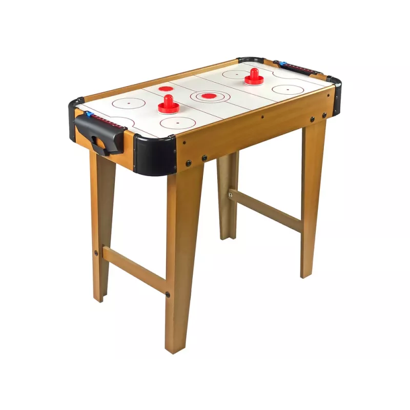 LEAN TOYS oro ritulio ir futbolo stalo žaidimas 2-in-1, su elektriniu pūstuvu, MDF, juoda