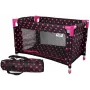 LEAN TOYS Alice Black with Pink Bed for Dolls