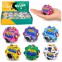 LEAN TOYS Anti-Streso putplasčio kamuolys su spygliais atšokimui Kosmos 7 cm