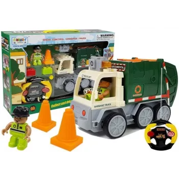 LEAN TOYS Auto Garbage Truck Remote Controlled R/C