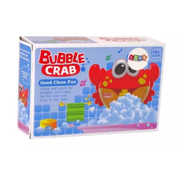 LEAN TOYS vonios žaislas – muilo burbulų generatorius „Raudonasis krabas“