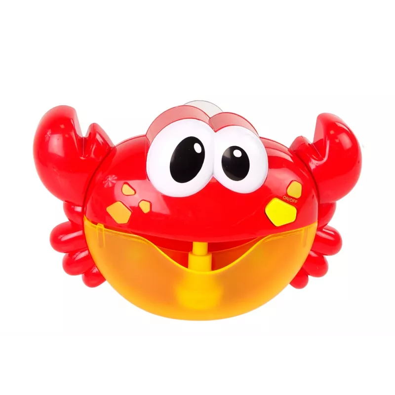 LEAN TOYS vonios žaislas – muilo burbulų generatorius „Raudonasis krabas“