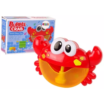 LEAN TOYS vonios žaislas – muilo burbulų generatorius „Raudonasis krabas“