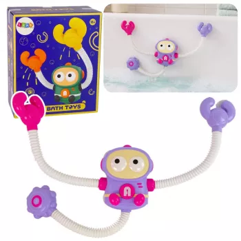 LEAN TOYS Vonios žaislas astronautas su vandens cirkuliacija ir siurbtukais