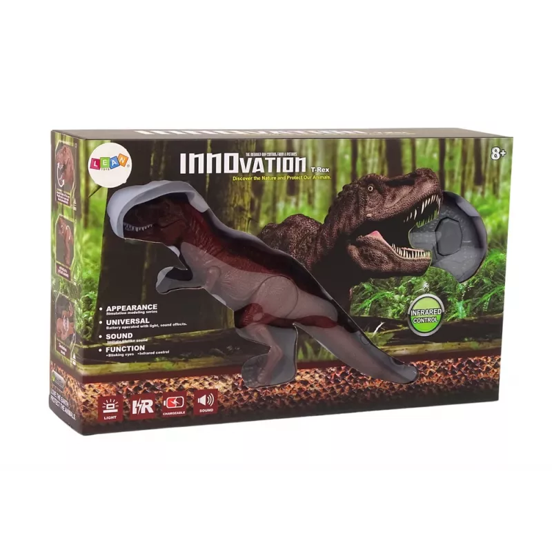 LEAN TOYS Battery Dinosaur Tyrannosaurus Rex Remote Controlled Sound