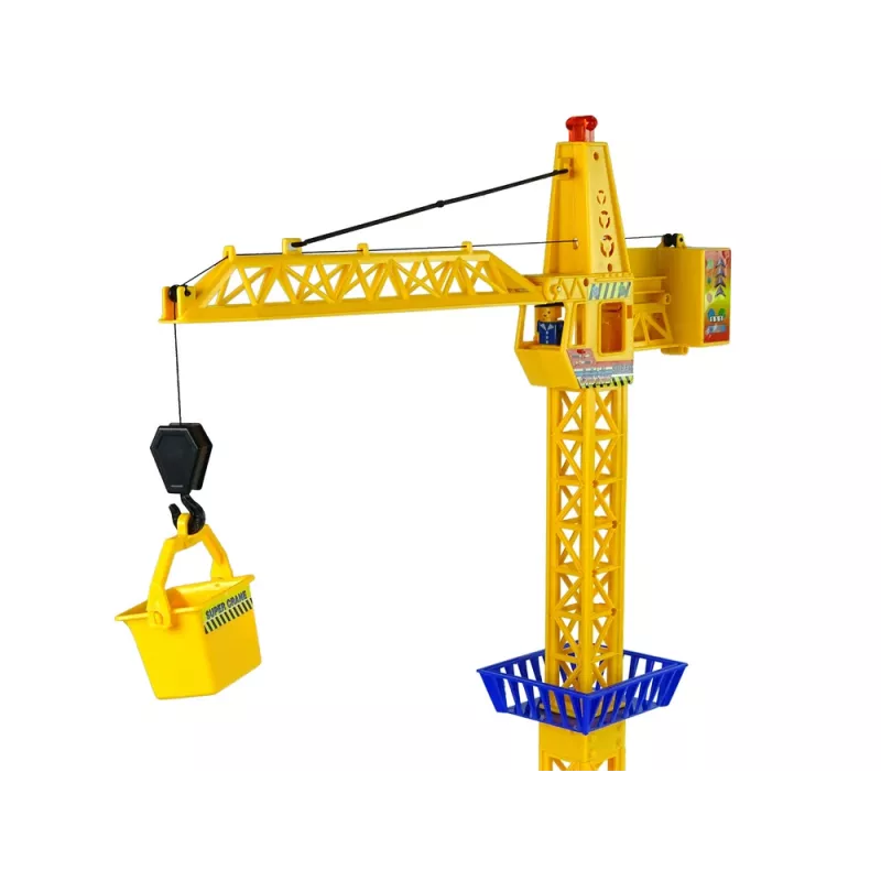 LEAN TOYS baterijomis maitinamas nuotolinio valdymo kranas su judančia ranka