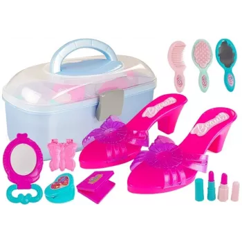 LEAN TOYS Grožio rinkinys dėkle – Aukštakulniai ir Karoliai