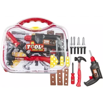 LEAN TOYS Big 22 PCS Tool Set Kit DIY Mechanic In A Suitcase Creative Construction Toy