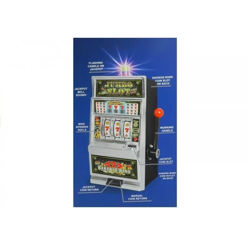 LEAN TOYS Big Slot Machine Casino su garsais pinigų taupyklė