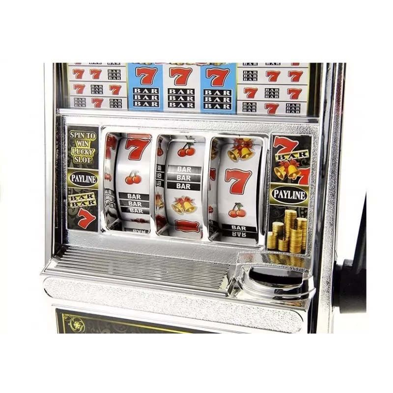 LEAN TOYS Big Slot Machine Casino su garsais pinigų taupyklė