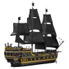 LEAN TOYS Black Pearl Piratų Laivo Konstruktorių Kaladėlių Rinkinys (5266 dalių)
