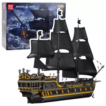 LEAN TOYS Black Pearl Piratų Laivo Konstruktorių Kaladėlių Rinkinys (5266 dalių)