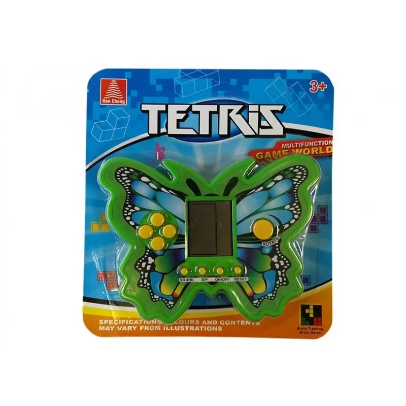 LEAN TOYS Brick Game Tetris Butterfly Green