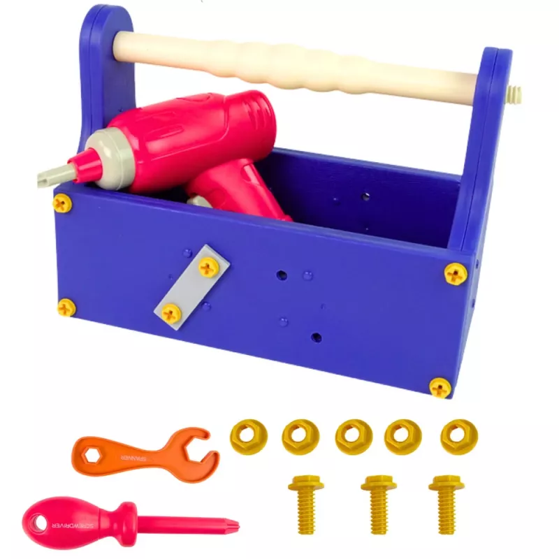 LEAN TOYS Statybiniai blokeliai dėžutėje su atsuktuvu