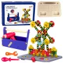 LEAN TOYS Statybiniai blokeliai dėžutėje su atsuktuvu