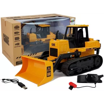LEAN TOYS Buldozeris su Vikšriniais Rateliais Valdomas Rankos Gestu 2.4G 1:28