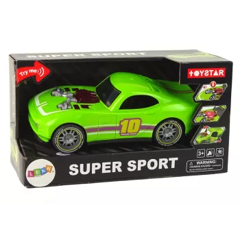 LEAN TOYS Automobilis 1:14 Žalias Sportinis Garsas Šviesos Transporto Priemonė
