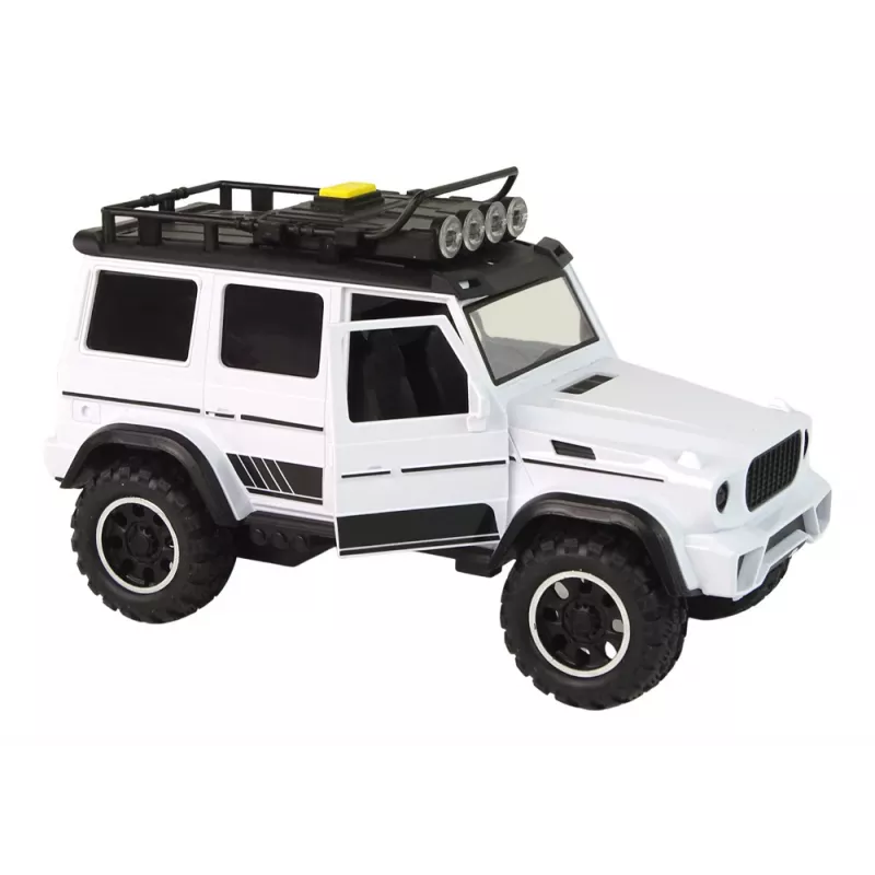 LEAN TOYS Car Car Off-Road White Sound Lights Vehicle 1:14