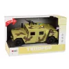 LEAN TOYS Karinis automobilis su trinties pavara, kamufliažinis smėlio, garsu ir šviesomis