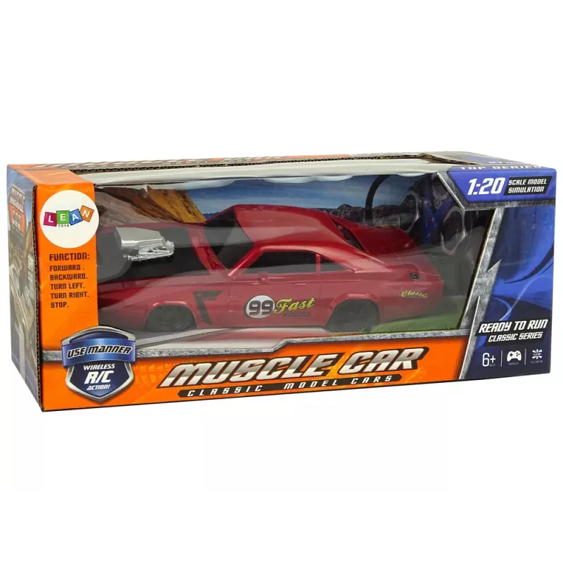 LEAN TOYS Car R/C Sports Sticker 1:20 Red Pilot