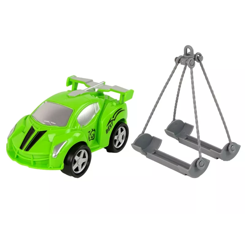LEAN TOYS Automobilių vežėjas Pagalbos kelyje vilkikas 1:16 Žalias Garsas Šviesos