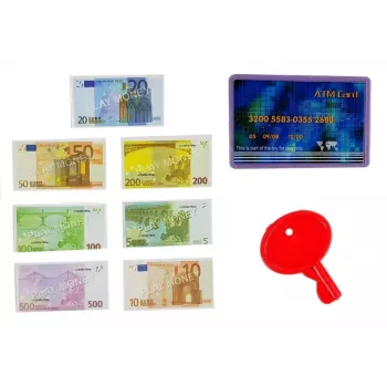 LEAN TOYS kasos aparatas su prekybos vežimėliu ir krepšeliais | 35 dalių vaidmenų žaidimo rinkinys su veikiančiu skaičiuotuvu, šviečiančiu skaitytuvu, mikrofonu, prekybos vežimėliu ir krepšeliu | Nuo 3 metų
