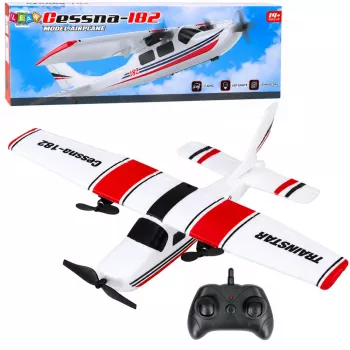 LEAN TOYS Cessna 182 2.4 GHz nuotoliniu valdymu valdomas putplasčio lėktuvas