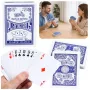 LEAN TOYS Classic žaidimo kortos su plastikine danga, mėlynos - Poker dydis, 54 kortos, atsparios purslams