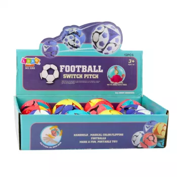 LEAN TOYS bespalvis LED žongliravimo kamuolys 8 cm, kintančios spalvos