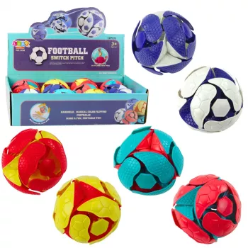 LEAN TOYS bespalvis LED žongliravimo kamuolys 8 cm, kintančios spalvos
