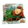 LEAN TOYS Betonvežis su Dinozauru Gelbėtoju Žalia Aksesuarai