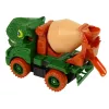 LEAN TOYS Betonvežis su Dinozauru Gelbėtoju Žalia Aksesuarai