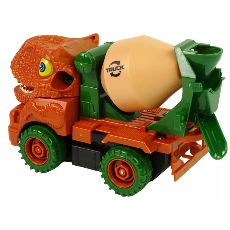 LEAN TOYS Concrete Truck Dinosaur Unwrecker Orange Accessories