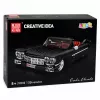 LEAN TOYS Construction Bricks Classic Car Cabrio Cadi-Elrado Black 1324 psl.