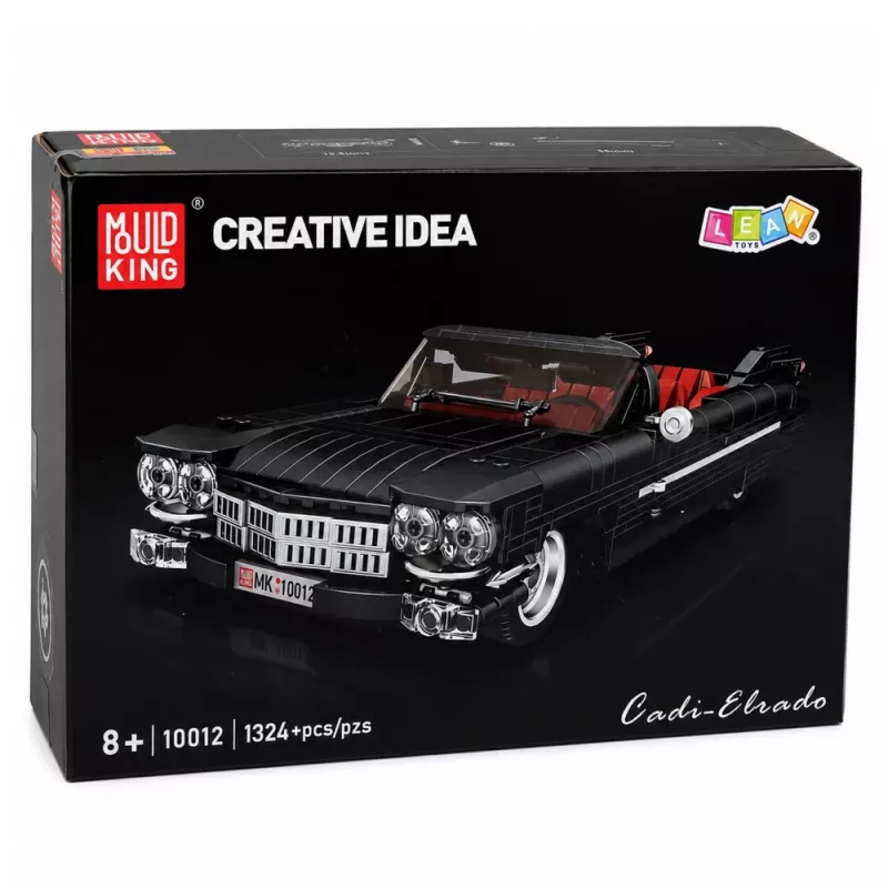 LEAN TOYS Construction Bricks Classic Car Cabrio Cadi-Elrado Black 1324 psl.