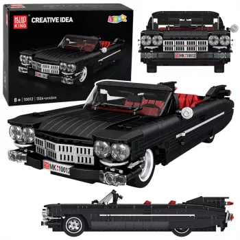LEAN TOYS Construction Bricks Classic Car Cabrio Cadi-Elrado Black 1324 psl.