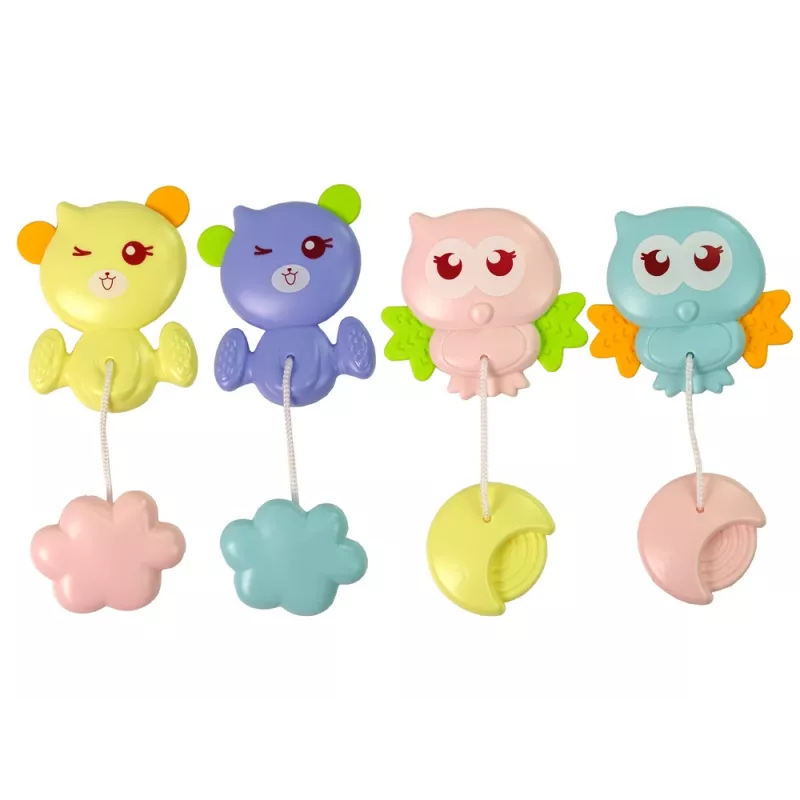 LEAN TOYS Mobiliukas su Projektoriumi ir Garsais Pilot Melodies Animal Noises Mėlynas