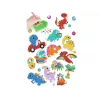 LEAN TOYS „Diamond Embroidery“ lipdukų rinkinys „Dinozaurų mozaika“