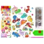 LEAN TOYS „Diamond Embroidery“ lipdukų rinkinys „Dinozaurų mozaika“