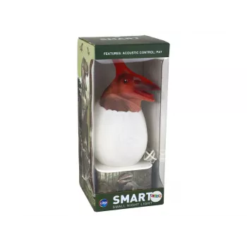 LEAN TOYS Dinozauras Pterozaurų LED Mikro USB Kiaušinio Lempa - 16 RGB spalvų, liečiamas ir nuotolinis valdymas, įkraunama
