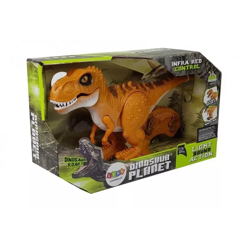 LEAN TOYS Dinozauras nuotoliniu valdymu R/C Bronze Sound Light
