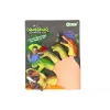 LEAN TOYS Dinozaurų guminiai sensoriniai pirštų lėliukės