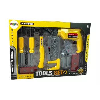 LEAN TOYS DIY Gręžtuvas Plaktukas Atsuktuvas Rinkinys