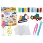 LEAN TOYS DIY Water Beads Set Magic Beads 8 Colors Construction Vehicles